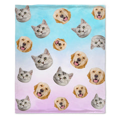 Personalized Pet Lover Blanket | Custom Pet Photo & Name | Unique Gift for Pet Owners