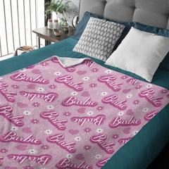 Personalized Name Custom Pink Blanket - Gifts for Girls