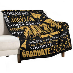 Classe de 2024 Nom personnalisé Graduation Couverture-Graduation Cadeau