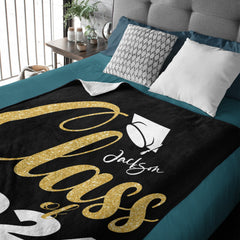 Custom Senior 2024 Graduation Blanket - Best Graduation Gifts
