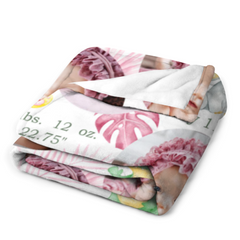 Livraison gratuite✈️Couverture pour bébé avec photo du jour spécial - Cadeaux pour les petits anges 