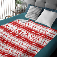 Personalized Name Blanket - Christmas Gift