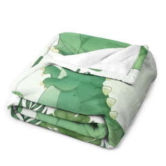 Custom Baby Animals Blanket Gift for Baby Girls Boys - Dinosaur