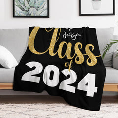 Custom Senior 2024 Graduation Blanket - Best Graduation Gifts
