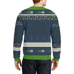 Photo personnalisée Happy Howlidays - Sweat-shirt laid personnalisé pour chien et chat