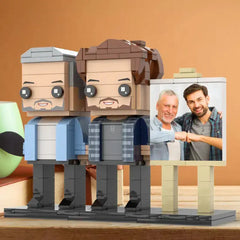 Custom Photo Brick Figures – Personalized Mini Block Figurines – Gift for Couples, Friends & Family