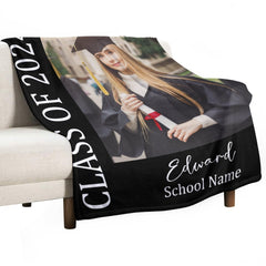 Couverture de remise de diplôme 2024 avec photo et nom personnalisés, cadeau de remise de diplôme
