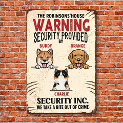By Our Cats And Dogs - Personalized Metal Sign