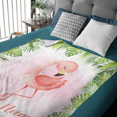 Custom Baby Animals Blanket Gift for Baby Girls Boys - Famingo