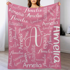Personalized Name Custom Blanket - Christmas Gifts, Birthday Gifts