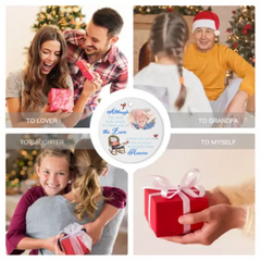 Ornement commémoratif photo personnalisé - Cadeau de sympathie pour les membres de la famille - Il est rempli de tout l'amour