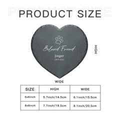 Pierre commémorative personnalisée pour animaux de compagnie - En mémoire aimante