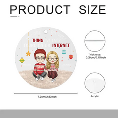 You're The Best Thing - Bijoux personnalisés pour couple - Acrylique rond