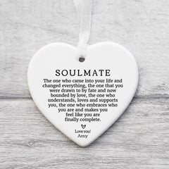 Cœur en céramique personnalisé – Cadeau souvenir pour partenaire, cadeau de Saint-Valentin, cadeau d'anniversaire