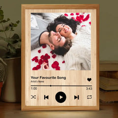 Boîte à cadre photo personnalisée, cadeau d'anniversaire personnalisé - Notre chanson