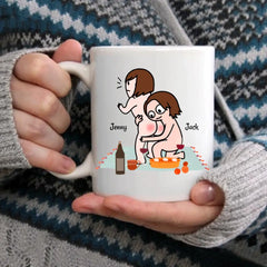 J’aime vraiment votre tasse personnalisée de fesses, cadeau drôle pour le couple