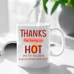 Merci d’être si chaud, cadeau de couple, tasse personnalisée, tasse de couple coquin