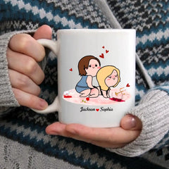 Merci d’être si chaud, cadeau de couple, tasse personnalisée, tasse de couple coquin