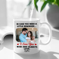 Tasse personnalisée – Photo personnalisée au cas où vous auriez besoin d'un petit rappel