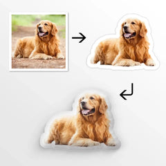 Oreiller photo personnalisé - Cadeau pour les amis, les amoureux, le mari, la femme et les amoureux des animaux de compagnie - Oreiller personnalisé de forme personnalisée