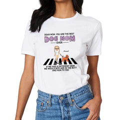 T-shirt personnalisé personnalisé - Les chiens courent vers vous, cadeau pour maman chien