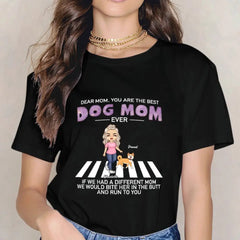 T-shirt personnalisé personnalisé - Les chiens courent vers vous, cadeau pour maman chien