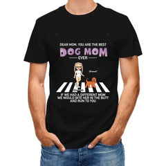 T-shirt personnalisé personnalisé - Les chiens courent vers vous, cadeau pour maman chien