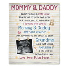 Photo personnalisée Maman Papa Êtes-vous prêt - Couverture personnalisée personnalisée pour la famille - Cadeau de baby shower, Cadeau pour la première maman, premier papa