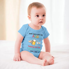 Vous faites un excellent travail papa - Famille personnalisée bébé Onesie - Cadeau de baby shower, cadeau pour le premier papa