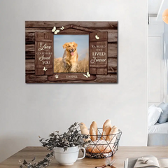 Cadeaux commémoratifs personnalisés avec photo d'animal de compagnie - Cadeaux pour se souvenir d'un animal de compagnie, volets de fenêtre en bois, art mural