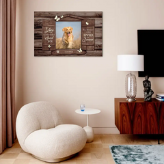 Cadeaux commémoratifs personnalisés avec photo d'animal de compagnie - Cadeaux pour se souvenir d'un animal de compagnie, volets de fenêtre en bois, art mural