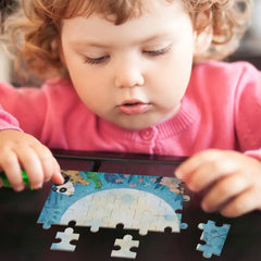Puzzle de voiture de ville d'animaux personnalisés pour les tout-petits, 35 pièces/70 pièces