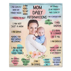 Couverture photo personnalisée maman et fille - Affirmations quotidiennes de maman