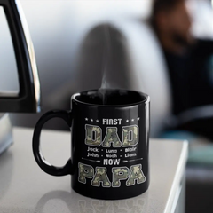 À mon mari, j'aimerais pouvoir remonter l'horloge - Copie de tasse noire