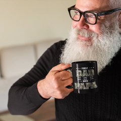 À mon mari, j'aimerais pouvoir remonter l'horloge - Copie de tasse noire