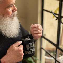 À mon mari, j'aimerais pouvoir remonter l'horloge - Copie de tasse noire