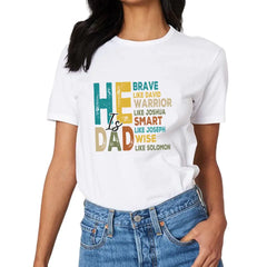 T-shirts avec versets bibliques pour la fête des pères, cadeaux pour papa