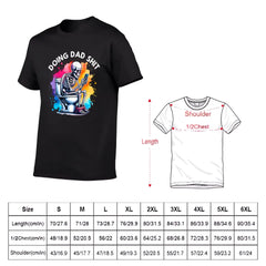 Conception de sublimation de toilettes squelette drôle, T-shirt tendance pour la fête des pères