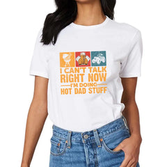 Je n'ai pas le temps de parler en ce moment, je fais des choses cool avec papa, T-shirt pour la fête des pères