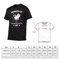 Chats pourris gâtés - T-shirt personnalisé personnalisé pour chat - Cadeau pour les propriétaires d’animaux de compagnie, les amoureux des animaux de compagnie
