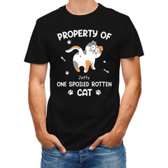 Chats pourris gâtés - T-shirt personnalisé personnalisé pour chat - Cadeau pour les propriétaires d’animaux de compagnie, les amoureux des animaux de compagnie
