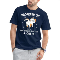 Chats pourris gâtés - T-shirt personnalisé personnalisé pour chat - Cadeau pour les propriétaires d’animaux de compagnie, les amoureux des animaux de compagnie