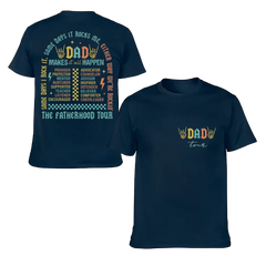 T-shirt Fatherhood Tour, Parfois je le rock Parfois, ça me berce