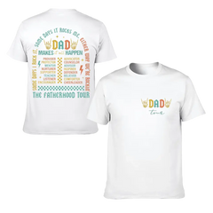T-shirt Fatherhood Tour, Parfois je le rock Parfois, ça me berce