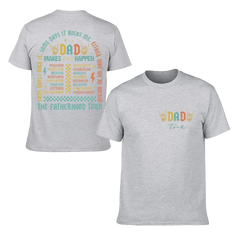 T-shirt Fatherhood Tour, Parfois je le rock Parfois, ça me berce