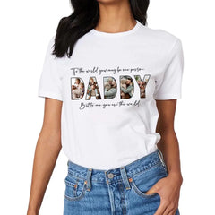 T-shirt personnalisé sur le thème de la fête des pères, cadeau spécial