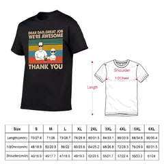T-shirt personnalisé personnalisé - Cher papa grand-père Excellent travail, nous sommes géniaux Merci - Cadeau pour père