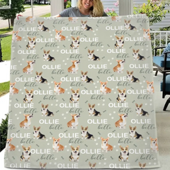 Name Customized Children's Blankets, Dog Breeds