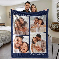 Personalized Photos Blankets - Gift For Family Friends Besties