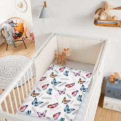 Butterflies Baby Blanket, Personalized Name Blanket Gift